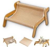 The Claw Lounge, Sisal Cat Chair, Rocking Cat Scratcher, 2-in-1 Cats Scratch Pad & Lounger, Summer Breathable Fabric (Cool Mat+Replacement Pads)