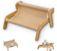 The Claw Lounge, Sisal Cat Chair, Rocking Cat Scratcher, 2-in-1 Cats Scratch Pad & Lounger, Summer Breathable Fabric (Cool Mat)