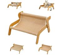 The Claw Lounge, Wavy Scratcher for Cats, 2-in-1 Cardboard Cat Scratcher & Lounger - Waterproof & Durable, Wear-Resistant Scratching Pad Lounge Chair, for Indoor Cats (Cool Mat Style)