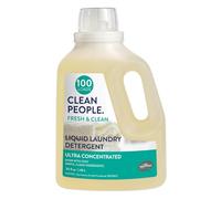 THE CLEAN PEOPLE Detergente líquido para ropa - Embalaje reciclable, no tóxico, combate las manchas - Ultra concentrado, jabón de lavandería - Aroma fresco, 50 onzas líquidas