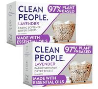 THE CLEAN PEOPLE The Clean People - Sábanas suavizantes de tela, sábanas para secadora, suavizan y eliminan la estática, suavizante de ropa vegano, aceites esenciales, paquete de 240 litros