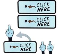 The Click Here Surprise Button - Divertido regalo de broma, divertido regalo emergente en el medio, botón de dedo, regalos de broma sorpresa para adultos, botones de clic aquí impresos en 3D, idea de