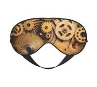 The Clocks Theme Gear - Máscara de dormir con impresión de engranajes para ojos vendados, sombra de ojos para dormir por la noche, viajes, aviones