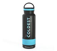 The Coldest Water Bottle 21 oz, aislada en vacío de Acero Inoxidable Taza de hidromasaje - Hielo frío hasta 36 Horas/Caliente 13 Horas de Doble Frasco con Paredes - Mejor Cantina Deportiva (Negro)