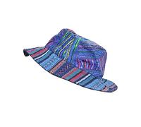 THE COLLECTION ROYAL Hippie Patch Boho Hippy Rave Festival Gear - Gorro de algodón para hombres y mujeres, Azul, Talla única