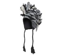 The Collection Royal Mohawk - Gorro con Forro de Lana - Negro - Talla única