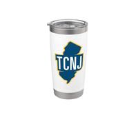 The College of New Jersey TCNJ State Outline Logo Vaso térmico de acero inoxidable de doble pared