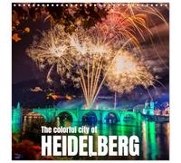 The colorful city of Heidelberg (Calendar 2026 12" x 24" / 30 x 60 cm (abierto)) CALVENDO 12 Month Wall Calendar
