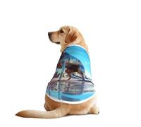 The Colorful World of Dogs - Camisetas para mascotas, ropa para perros grandes y medianos, cómodas camisas para perros, perfectas para el uso diario