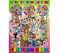 THE COLORING BOOK: JUMBO Drawing Pages Of Characters for Kids Ages 4-8 8-12 | +50 High Quality Coloring Pages for Stress Relief and Relaxation