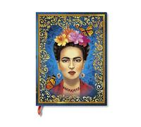 The Colourful Portrait (Vida Frida) Ultra Unlined Hardcover Journal (Elastic Band Closure)