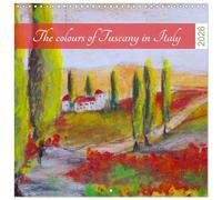 The colours of Tuscany in Italy (Wall Calendar 2026 12" x 24" / 30 x 60 cm (abierto) CALVENDO 12 Month Wall Calendar