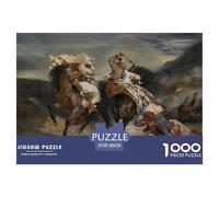 The Combat of The Giaour and Hassan Puzzle De Madera Impermeable Puzzles De 1000 Piezas para Adultos Divertido Rompecabezas Juegos Desafiantes