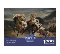 The Combat of The Giaour and Hassan Puzzle De Madera Impermeable Puzzles De 1000 Piezas Regalos para Adultos Colorido Rompecabezas Juegos Desafiantes