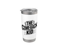 The Comeback Kid Inspirador Motivacional Vaso térmico de acero inoxidable de doble pared