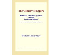The Comedy of Errors (Webster's Ukrainian (Cyrillic Script) Thesaurus Edition)