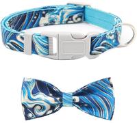 The Comfort Collares for Perros,Collar for Perros Floral Con Pajarita Extraíble, Lindos Collares for Perros Personalizados, Collares for Cachorros for Perros Pequeños Y Medianos, Niñas, Perros, Regalo