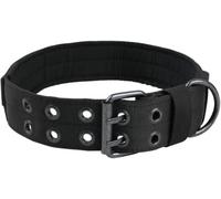 The Comfort Collares for Perros, Collar táctico de Nailon for Perros medianos y Grandes, Collar for Perros Resistente, Collar Grueso for Perros, Collares de Entrenamiento duraderos(Black,L)