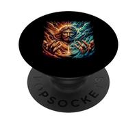 The Coming of the King and Living Face of the Father's PopSockets PopGrip Adhesivo