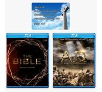 The Complete Bible Series : Bible and A.D The Bible Continues Blu-ray Collection with Bonus Art Card