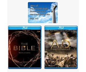 The Complete Bible Series : Bible and A.D The Bible Continues Blu-ray Collection with Bonus Art Card