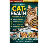 The Complete Cat Health Record Book: Track Vet Visits, Vaccinations, Medications, Weight, Behavior, and Medical History in One Simple Logbook for a Longer, Healthier Life for Your Cat (ANIMAL HEALTH)