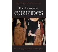 The Complete Euripides Volume II Electra and Other Plays (Tapa blanda)