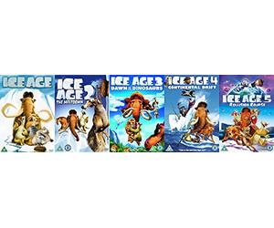 The Complete Ice Age 1 - 5 DVD Collection: Ice Age 1 / Ice Age 2: The Meltdown / Ice Age 3: Dawn of the Dinosaurs / Ice Age 4: Continental Drift / Ice Age 5: Collision Course (5 Discs)