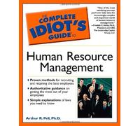The Complete Idiot's Guide(r) to Human Resource Management by Arthur R. Pell Ph.D. (2001-06-08)