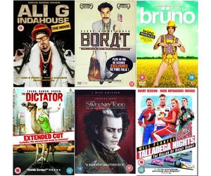 The Complete Sacha Baron Cohen DVD Collection: Ali G - Indahouse / Borat / Bruno / Dictator / Sweeney Todd / Talladega Nights