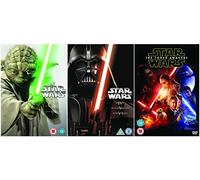 The Complete Star Wars Episodes 1 - 7 [7 disks] Movie DVD Collection: Episode 1 - Phantom Menace / Episode 2 - Attack Of the Clones / Episode 3 - Revenge of the Sith / Episode 4 - The New Hope / Episode 5 - The Empire Strikes Back / Episode 6 - Return of the Jedi / Episode 7 - The Force Awakens
