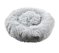 THE CONCEPT FACTORY - AN6075, Cojín Acolchado para Mascotas en Forma de Donut, Confort Óptimo, Diseño Elegante, Fácil de Mantener, Diseñado para Perros y Gatos, 50 cm, Gris