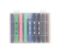 THE CONCEPT FACTORY - EC5338, Set de 18 Rotuladores de Doble Punta para Colorear, Rotuladores con Doble Punta para Mayor Flexibilidad, Dimensiones Compactas y Prácticas