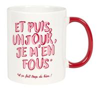 THE CONCEPT FACTORY, KA0640, Taza inspiradora GRL PWR 30cl, diseño único para Celebrar la Fuerza Femenina, Ideal para café, té o Batidos, fácil de Limpiar, Blanco y Rosa