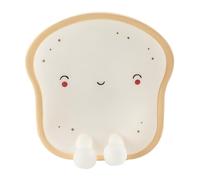 THE CONCEPT FACTORY - LA0100 Luz de Noche Kawaii Tartine - Luz Suave y Apacible - Diseñada para Habitación Infantil - Materiales Seguros - Diseño Divertido - Tamaño Único - Color Beige y Blanco
