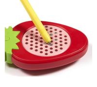 THE CONCEPT FACTORY - MG3579 Juego Magnético Kawaii Fresa - Diseñado para Estimular Motricidad y Concentración - Compacto y Transportable - Color Rojo y Verde