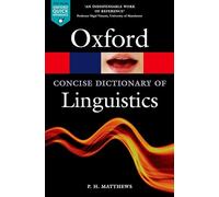 Concise Oxford Dictionary of Linguistics