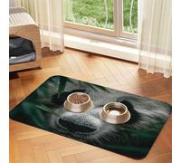 The Confusion Of Giant Pandas - Alfombrilla de alimentación para gatos y perros, bandeja impermeable de silicona para evitar derrames de alimentos y desorden de agua en el suelo