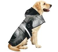 The Confusion Of Giant Pandas - Chubasquero impermeable para perros pequeños, medianos y grandes, con rayas reflectantes y correa ajustable para el vientre