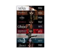 The Conjuring Horror Movie Collection Póster en Lienzo Como Decoración, Murales Para Sala de Estar, Pinturas Para Dormitorio, Accesorios Modernos para el Hogar Para Habitaciones de Niños y