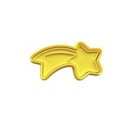 The Cookie Cutter Hub Cortador de estrella fugaz de Navidad y grabador a juego para galletas, galletas, decoración de arcilla