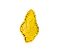 The Cookie Cutter Hub Cortador de galletas con diseño de cohete de San Valentín de 10 cm y grabador a juego para galletas y galletas