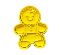 The Cookie Cutter Hub Cortador de galletas de jengibre con relieve a juego, Cortapastas para galletas, arcilla, decoración para hornear
