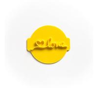 The Cookie Cutter Hub Love with a Heart Embosser /Stamp para magdalenas Fondant Icing Clay Cake Cake Decoración