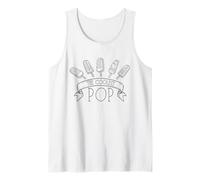 The Coolest Pop Funny Día del Padre Humor Abuelo Broma Camiseta sin Mangas