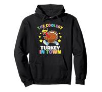 The Coolest Turkey In Town Thanksgiving Thankful For Family Sudadera con Capucha