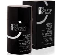 THE COSMETIC REPUBLIC - Fibras Capilares de Keratina - Retocador de Canas y Raíces de Larga Duración con Microfibras Capilares - Tapa Canas Mujer y Hombre - 12,5gr - Castaño Claro