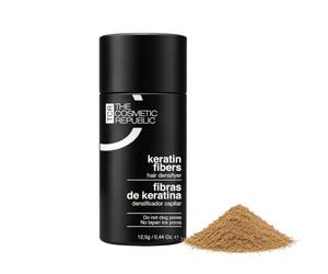 THE COSMETIC REPUBLIC - Fibras Capilares de Keratina - Retocador de Canas y Raíces de Larga Duración con Microfibras Capilares - Tapa Canas Mujer y Hombre - 12,5gr - Rubio Medio