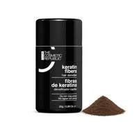 THE COSMETIC REPUBLIC - Fibras Capilares de Keratina - Retocador de Canas y Raíces de Larga Duración - Tapa Canas Mujer y Hombre - Retocador de Canas con Microfibras Capilares - 25gr, Castaño Medio