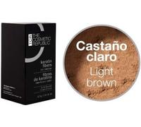 THE COSMETIC REPUBLIC - Fibras Capilares de Keratina - Retocador de Canas y Raíces de Larga Duración con Microfibras Capilares - Tapa Canas Mujer y Hombre - 12,5gr - Castaño Claro
